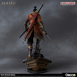 画像ギャラリー No.004のサムネイル画像 / 「SEKIRO」主人公・狼の1/6スケール スタチューが登場。体のラインや忍義手，そして台座まで，ディテールにこだわった造形に