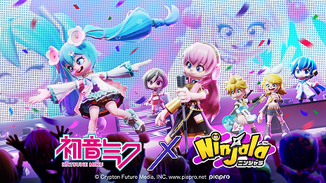 画像ギャラリー No.003のサムネイル画像 / 「ニンジャラ」シーズン7で初音ミクらバーチャル・シンガーとコラボ。明治プチガムカップなどの情報も含む最新Devダイアリーが公開
