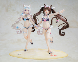 画像ギャラリー No.001のサムネイル画像 / 「ネコぱら」,ショコラとバニラのメイド水着ver.フィギュアが登場。予約受付開始