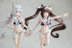 画像ギャラリー No.013のサムネイル画像 / 「ネコぱら」,ショコラとバニラのメイド水着ver.フィギュアが登場。予約受付開始