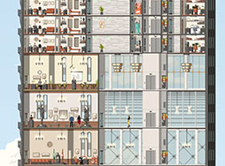 画像ギャラリー No.003のサムネイル画像 / 高層ビル建築＆経営管理SLG「プロジェクト・ハイライズ」がiPad向けに配信開始。「ザ・タワー」からインスピレーションを受けたタイトル