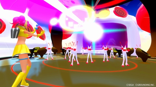画像ギャラリー No.001のサムネイル画像 / 「スペースチャンネル5 VR あらかた★ダンシングショー」ならば,“あの世界”に入れる。そして“うらら”と一緒にミュージカルアクションを体感できる