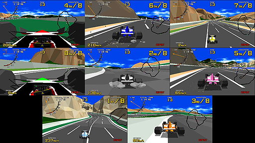 画像ギャラリー No.004のサムネイル画像 / Switch「SEGA AGES バーチャレーシング」は4月25日より配信へ。オンライン2人対戦，そして最大8人での画面分割対戦に対応