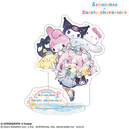 画像ギャラリー No.004のサムネイル画像 / 「アークナイツ」,「サンリオキャラクターズ」コラボグッズの受注販売を開始。ハローキティたちが登場するドリーミーなイラストを使用