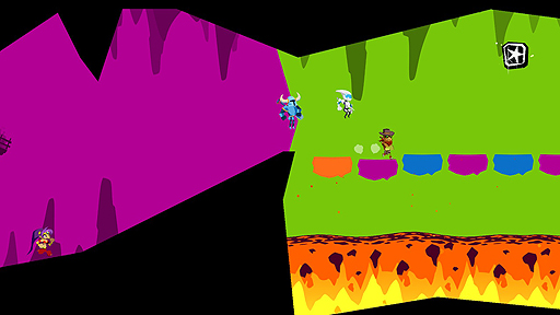 画像ギャラリー No.002のサムネイル画像 / 「Runbow」(PS4/Switch)の配信が本日スタート。背景色の変化に注意しつつ戦う,カラフルな2Dプラットフォームアクション
