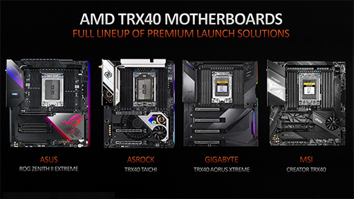 画像ギャラリー No.012のサムネイル画像 / AMD，第3世代Ryzen Threadripperの詳細を明らかに。2020年には64コア128スレッド対応の「Ryzen Threadripper 3990X」をリリース