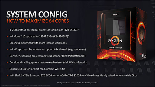 画像ギャラリー No.011のサムネイル画像 / AMD,1パッケージで64コア128スレッドを実現したCPU「Ryzen Threadripper 3990X」を2月8日発売。価格は約50万円