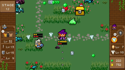 画像ギャラリー No.018のサムネイル画像 / 「魔女と勇者」Nintendo Switch版が本日配信開始。レトロな8bitテイストのアクションゲーム