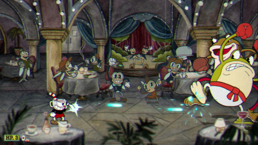 画像ギャラリー No.003のサムネイル画像 / Switch版「Cuphead」のプレイレポートをお届け。可愛らしい見た目とは裏腹な高難度を誇る,死にゲー界からの刺客