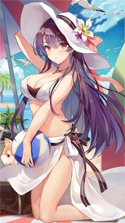 画像ギャラリー No.006のサムネイル画像 / 「ガール・カフェ・ガン」,イベント「渚のスペクトル」が開催中。水着姿の新カード4種が登場