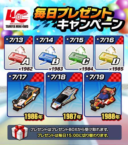 画像ギャラリー No.009のサムネイル画像 / 「ミニ四駆 超速グランプリ」,ミニ四駆40周年を記念した“豪華スペシャルガシャ”が開催中