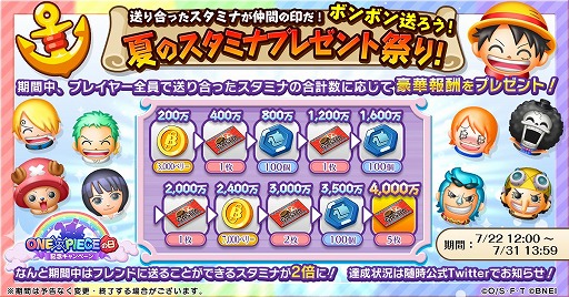 画像ギャラリー No.006のサムネイル画像 / 「ONE PIECE ボン! ボン! ジャーニー!!」,ONE PIECEの日を記念した5大キャンペーンが開催