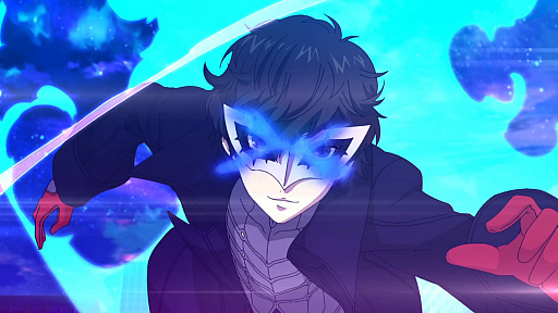 画像ギャラリー No.006のサムネイル画像 / 「ペルソナ5 スクランブル ザ ファントム ストライカーズ」，オープニングアニメ初公開。怪盗服を着た謎の人物の姿も