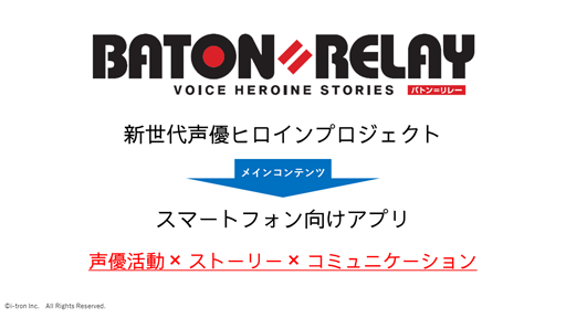 画像ギャラリー No.005のサムネイル画像 / 「BATON=RELAY」，制作発表会のレポートが公開に