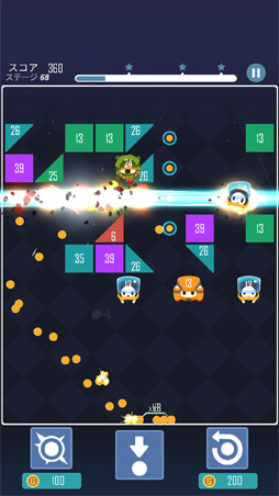 スペースアタック：ボールとブリックのパズルマスター