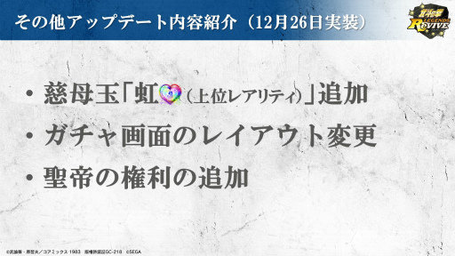 画像ギャラリー No.008のサムネイル画像 / 「北斗の拳 LEGENDS ReVIVE」,新拳士 カイオウ新世紀創造主が12月31日に登場