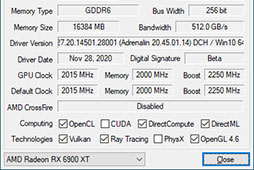 画像ギャラリー No.006のサムネイル画像 / 「Radeon RX 6900 XT」レビュー。フルスペック版Navi 2X搭載のRadeon最上位モデルは，GeForce RTX 3090と戦える製品なのか