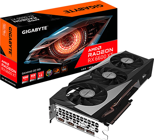画像ギャラリー No.002のサムネイル画像 / 独自クーラー搭載のGIGABYTE製RX 6600 XTカード計3製品が国内発売