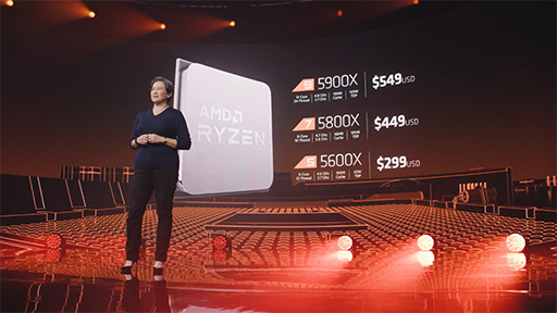画像ギャラリー No.004のサムネイル画像 / AMD,Zen 3ベースの新型CPU「Ryzen Desktop 5000」シリーズを発表。次世代GPU「Radeon RX 6000」もチラ見せ