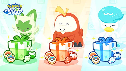 画像ギャラリー No.008のサムネイル画像 / 「Pokémon Sleep」にニャオハ,ホゲータ,クワッスが登場。7月15日にスタートする1周年記念フェスティバルの詳細が明らかに