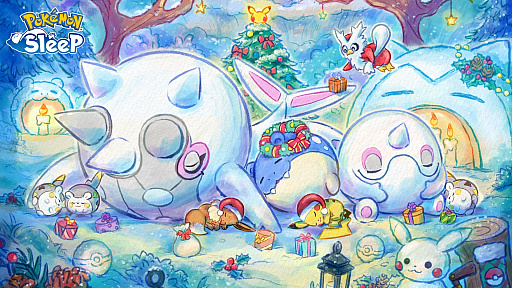 画像ギャラリー No.001のサムネイル画像 / 「Pokémon Sleep」,トゲデマル,アルクジラ,ホリデー限定の姿のタマザラシなどが新登場。2025年ホリデーイベントにて
