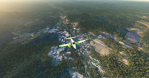 画像ギャラリー No.003のサムネイル画像 / 環境保護団体もゲームショウに。「Microsoft Flight Simulator」をベースに開発したMOD「Flying Guardians」で,Greenpeaceとともに熱帯雨林アマゾンを守る