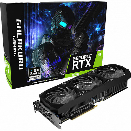 画像ギャラリー No.001のサムネイル画像 / GALAKUROから外付けの追加ファン付きRTX 3070カードが発売に