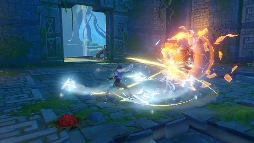 画像ギャラリー No.004のサムネイル画像 / ［TGS 2019］SIEブースでPS4版「原神」を体験。キャラクターを切り替えながらの戦闘はやみつきになりそうな予感