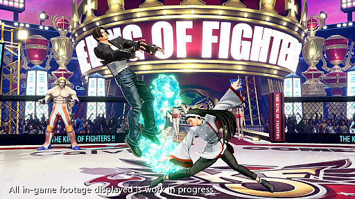 画像ギャラリー No.005のサムネイル画像 / 「THE KING OF FIGHTERS XV」に参戦する神楽ちづるのキャラクタートレイラーが公開。草薙 京，八神 庵とともに“三種の神器チーム”を結成