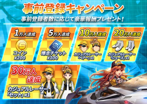 画像ギャラリー No.008のサムネイル画像 / 48人で競うバトロワ形式のレースモードを搭載。2019年冬配信予定のスマホ向け新作「爆走ドリフターズ」の事前登録受付が開始