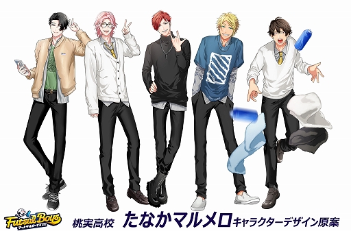 画像ギャラリー No.003のサムネイル画像 / 「フットサルボーイズ!!!!!」に登場する「桃実高校 フットサル部」の情報が解禁。キャラデザインの原案をたなかマルメロ氏が担当