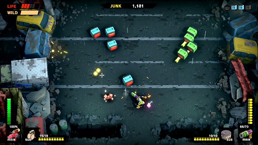 画像ギャラリー No.010のサムネイル画像 / サルと家電ロボットが世紀末の日本で大バトル! 「MONKEY BARRELS」プレイレポート