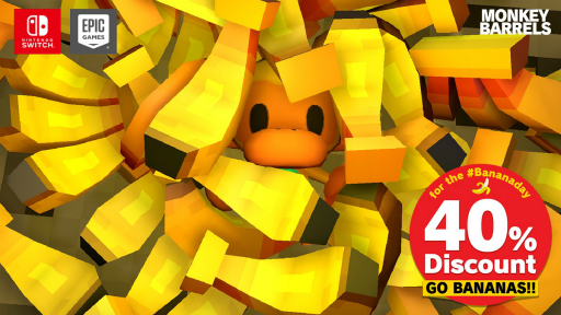 画像ギャラリー No.001のサムネイル画像 / 「MONKEY BARRELS」が40%オフ。ニンテンドーeショップとEpic Gamesストアでセールがスタート