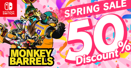 画像ギャラリー No.001のサムネイル画像 / 「MONKEY BARRELS」,50%オフセールをニンテンドーeショップにて開催