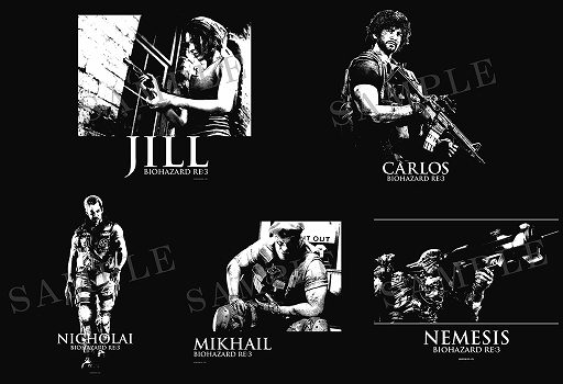 画像ギャラリー No.002のサムネイル画像 / 「BIOHAZARD RE:3」と「BIOHAZARD RE:2」のイーカプコン限定オリジナルTシャツが登場