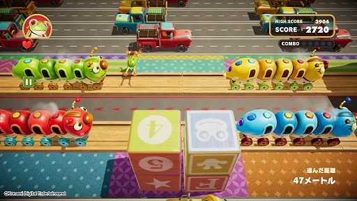 画像ギャラリー No.003のサムネイル画像 / 「Frogger in Toy Town」,大型アップデートを実施。ランキングモード“耐久レース”などが登場