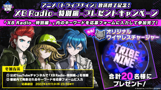 画像ギャラリー No.002のサムネイル画像 / 「トライブナイン」,「アニメ放送終了記念!XB Radio -特別編-」を3月28日に公式YouTubeチャンネルで公開