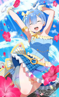画像ギャラリー No.010のサムネイル画像 / 「リゼロス」アイドル衣装のレム★3が登場する“2周年特別ガチャ【噴き上がる喝采】”を開催