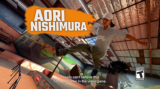 画像ギャラリー No.003のサムネイル画像 / 「Tony Hawk’s Pro Skater 1＋2」，登場する日本人プロスケーター・西村碧莉選手をフィーチャーした最新動画が公開