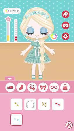 画像ギャラリー No.004のサムネイル画像 / スマホ向けアプリ「TapTapDoll」が配信。人形をタップして着せ替えアイテムを獲得するカジュアルドレスアップゲーム