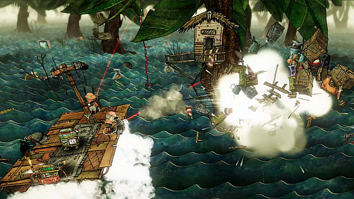 画像ギャラリー No.002のサムネイル画像 / PC版「Trash Sailors」の発売が12月16日に決定。水没した世界をイカダでめぐり,漂流物を拾いながらサバイバルを続けるアクションゲーム