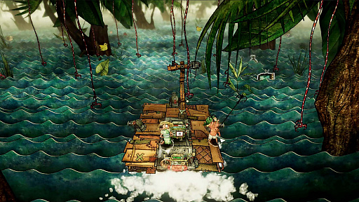 画像ギャラリー No.005のサムネイル画像 / PC版「Trash Sailors」の発売が12月16日に決定。水没した世界をイカダでめぐり,漂流物を拾いながらサバイバルを続けるアクションゲーム