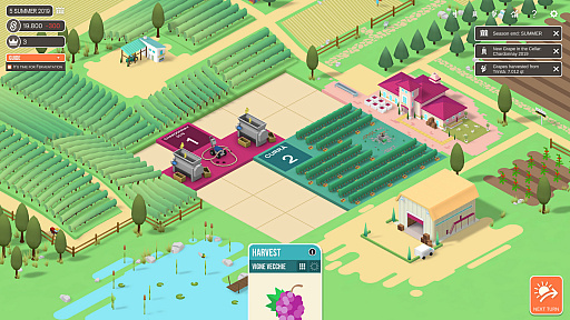 画像ギャラリー No.001のサムネイル画像 / 目指すはワイン王! ブドウ農園経営シム「Hundred Days - Winemaking Simulator」の最新情報が公開