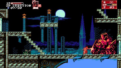 画像ギャラリー No.010のサムネイル画像 / 「Bloodstained: Curse of the Moon 2」アルファ版のインプレッション。正統派ACTの骨太なプレイ感と，個性豊かな仲間との役割分担が楽しい
