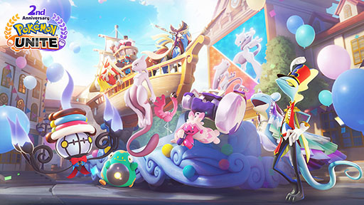画像ギャラリー No.001のサムネイル画像 / 「Pokémon UNITE」にミュウツー参戦。仲間と協力してクリアに挑む新モード「防衛！パニックパレード」も実装