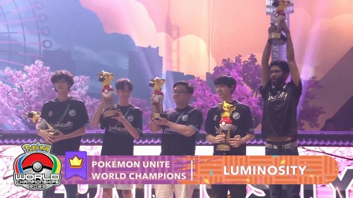 画像ギャラリー No.002のサムネイル画像 / ポケモンWCS2023「Pokémon UNITE」部門の優勝はNorth America代表「Luminosity」。ミミッキュら3匹の新ポケモンを発表