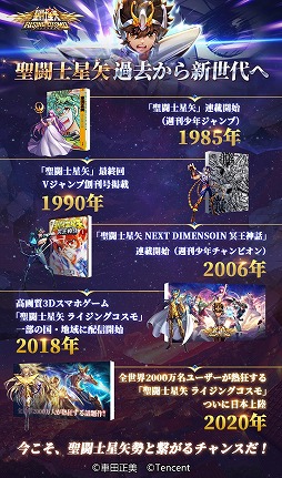 画像ギャラリー No.002のサムネイル画像 / 「聖闘士星矢 ライジングコスモ」,事前登録者数が20万を突破