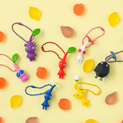 画像ギャラリー No.002のサムネイル画像 / 「ピクミン マスコット＆フルーツグミ」が本日発売。赤，黄，青，岩，紫，白，羽ピクミンの7種がラインナップ