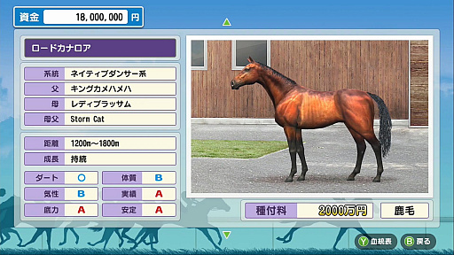 画像ギャラリー No.003のサムネイル画像 / Switch用ソフト「ダービースタリオン」が本日発売。新種牡馬ロードカナロアやキズナ,3冠馬コントレイルなども参戦