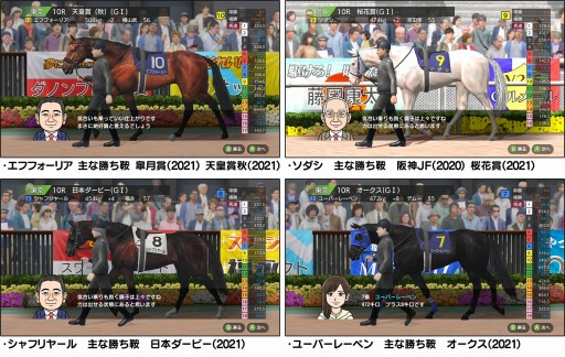 画像ギャラリー No.002のサムネイル画像 / Switch版「ダービースタリオン」，12月17日に大型アップデート配信。エフフォーリアやソダシ，新モード“VSレジェンド”が実装に